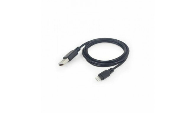 USB to Lightning Cable GEMBIRD CC-USB2-AMLM-1M Black 1 m (1m)
