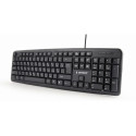 Klaviatuur GEMBIRD KB-U-103-RU Must Mustvalge Inglise Vene QWERTY