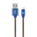 USB A - USB C Kaabel GEMBIRD CC-USB2J-AMCM-2M-BL Sinine 2 m