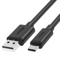 USB A - USB C Kaabel Unitek C14067BK Must 1,5 m