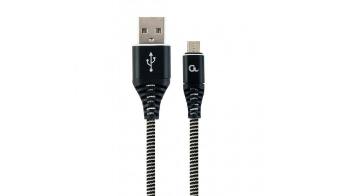 USB-kaabel-mikro USB GEMBIRD CC-USB2B-AMMBM-2M-BW Must 2 m
