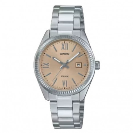 Ladies' Watch Casio LADY DATE - CHAMPAGNE Silver (Ø 30 mm)
