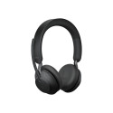 JABRA Evolve2 65 UC stereo on-ear Bluetooth juhtmevaba USB-C mürasummutav must peakomplekt