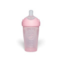 Twistshake Pro Double Anti-Colic Feeding Bottle 260ml Pastel Pink 79024