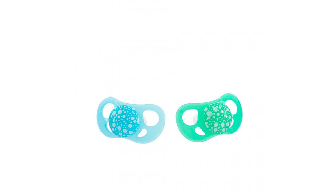 Twistshake 2x Pacifier 6+m Pastel Blue Green 78288