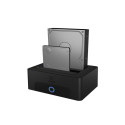 Raidsonic Icy Box IB-1232CL-U3 Dockingstation, 2x SATA 2,5" and/or 3,5" to 1x USB 3.2 Gen 1 Host + U