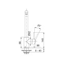 TAP SIRIUS L SIDE PULL-OUT HP CHR/ST