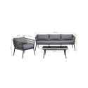 OUTD FURNIT SET 2 CHAIR 1 TABLE 3 SEATER
