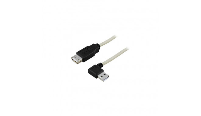 Deltaco USB2-102A USB cable USB 2.0 0.2 m USB A Grey
