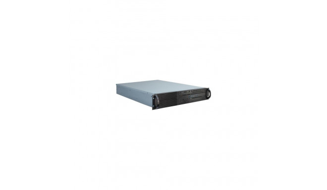 Inter-Tech 2U-2129N Rack Black, Silver