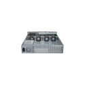 Inter-Tech 2U-2129N Rack Black, Silver