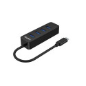 UNITEK uHUB Q4 USB 3.2 Gen 1 (3.1 Gen 1) Type-C 5000 Mbit/s Black
