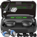 WoW F9 Spordi ja meelelahutuse Super-Fit TWS Bluetooth 5.1 Stereo Kõrvaklapid HD-mikrofoniga. USB Po