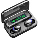 WoW F9 Spordi ja meelelahutuse Super-Fit TWS Bluetooth 5.1 Stereo Kõrvaklapid HD-mikrofoniga. USB Po