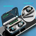 WoW F9 Spordi ja meelelahutuse Super-Fit TWS Bluetooth 5.1 Stereo Kõrvaklapid HD-mikrofoniga. USB Po