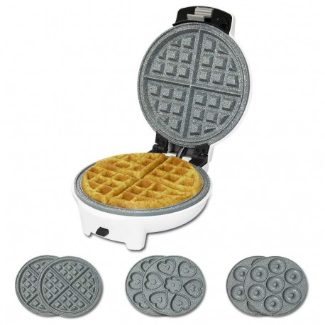 Cecotec Fun Gofrestone 3in1 vahvlimasin 700 W 3 küpsetist vahvel/muffin/sõõrik valge