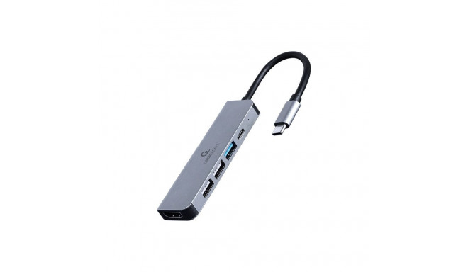 Gembird 5in1 USB-C station/replicator (A-CM-COMBO5-03)