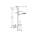 Shower set Hansgrohe Raindance select E120/Unica&39s puro, 26620000