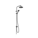 Dušikomplekt Hansgrohe Vernis Blend Showerpipe 200 1jet Reno EcoSmart, must matt, 26099670