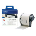 Katkematu Paberirull Brother DK-22205 Must/Valge (3 Ühikut)
