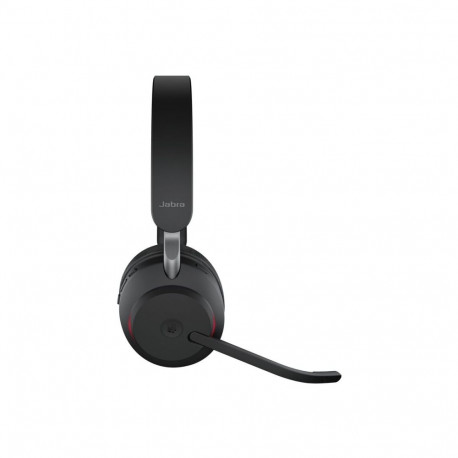 JABRA Evolve2 65 MS Stereo Headset on-ear Bluetooth wireless USB-C noise isolating black with chargi