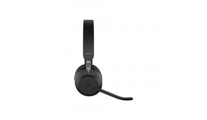 JABRA Evolve2 65 MS Stereo Headset on-ear Bluetooth wireless USB-C noise isolating black with chargi