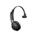 JABRA Evolve2 65 MS Mono on-ear konverteeritav Bluetooth juhtmevaba USB-A mürasummutav must laadimis