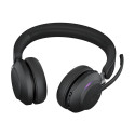 JABRA Evolve2 65 MS Stereo Headset on-ear Bluetooth wireless USB-C noise isolating black with chargi