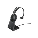 JABRA Evolve2 65 MS Mono Headset on-ear convertible Bluetooth wireless USB-A noise isolating black w