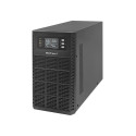 Qoltec 52282 Uninterruptible Power Supply UPS | 3kVA | 3000W | Power factor 1.0 | LCD | EPO | USB | 
