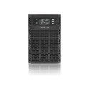 Qoltec 52282 Uninterruptible Power Supply UPS | 3kVA | 3000W | Power factor 1.0 | LCD | EPO | USB | 