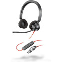 POLY Blackwire 3320 stereo Microsoft Teams sertifitseeritud USB-C peakomplekt + USB-C/A adapter