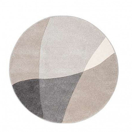 Carpet DIXIE CARVED-1, D160cm, grey/beige