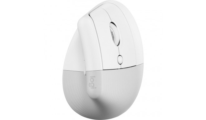 Logic Concept Lift Vertical Mouse, Wireless, Right Handed, White
