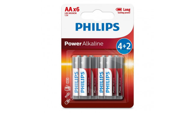 Philips LR6P6BP/10 Power Alkaline AA / 6 pcs