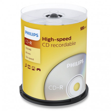 Philips CD-R 700MB x52 Cake Box 100