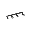 LAMP SPOT LIGHT TOP GU10 4X10W BK
