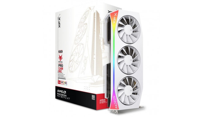 XFX Mercury Radeon RX 9070 XT OC White Gaming RGB 16GB GDDR6 Graphics Card (RX-97TRGBBW9)