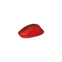 Logitech M330 Silent Plus mouse, red