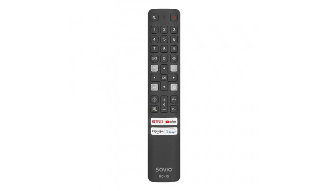Savio RC-15 universaalne /asendus TCL SMART TV puldile IR juhtmevaba nuppudega puldil