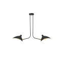 PENDANT LIGHT AROUND 2XE27 BLACK
