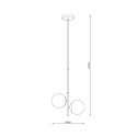 ripplamp RAILE 2XE27 kuld