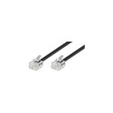 Goobay Modular Telephone Cable, black, 3 m