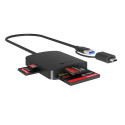 Raidsonic 4-in-1 Card Reader with USB 3.2 Gen 1 Type-A + Type-C | IB-CR302-CU3
