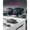Raidsonic 4-in-1 Card Reader with USB 3.2 Gen 1 Type-A + Type-C | IB-CR302-CU3