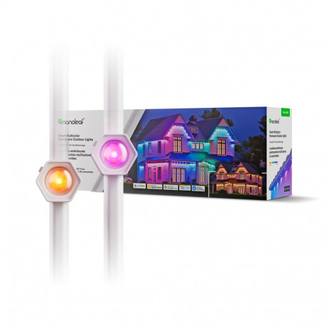 Nanoleaf Smart Multicolor Permanent Outdoor Lights Smarter Kit, 15m|16+ Million Colours