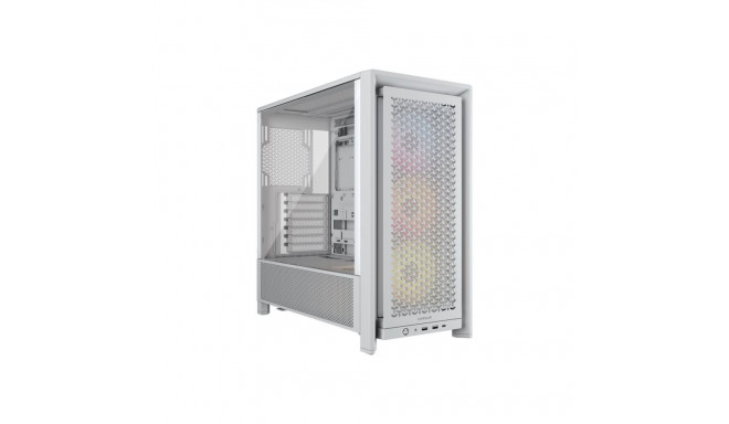 Corsair PC Case | Frame 4000D RS ARGB Modular | Mid-Tower | White
