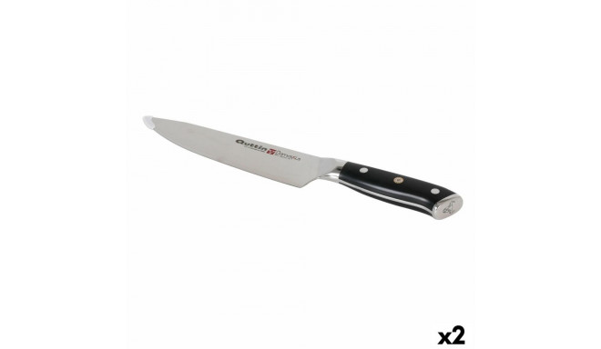Kööginuga Quttin DAMASKUS Must Hõbedane 20 cm (2 Ühikut)