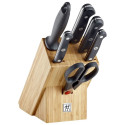 ZWILLING Gourmet Slot knife block Bamboo Wood