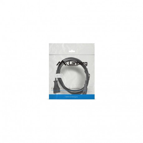 Power Cable - Lanberg CA-C7CA-10CC-0018-BK 1.8m C7 Coupler 10A Black